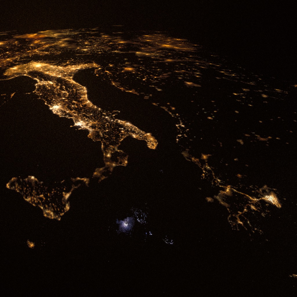 Western Europe To Arabian Peninsula at night preview image 1